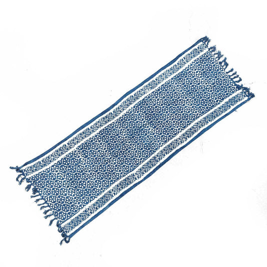 Handmade Indigo Runner - 170x60cm - Madjid Tiles - Luna Panther alternate view
