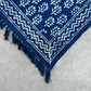 Handmade Indigo Throw - 170x120cm - Chhota Flower - Luna Panther