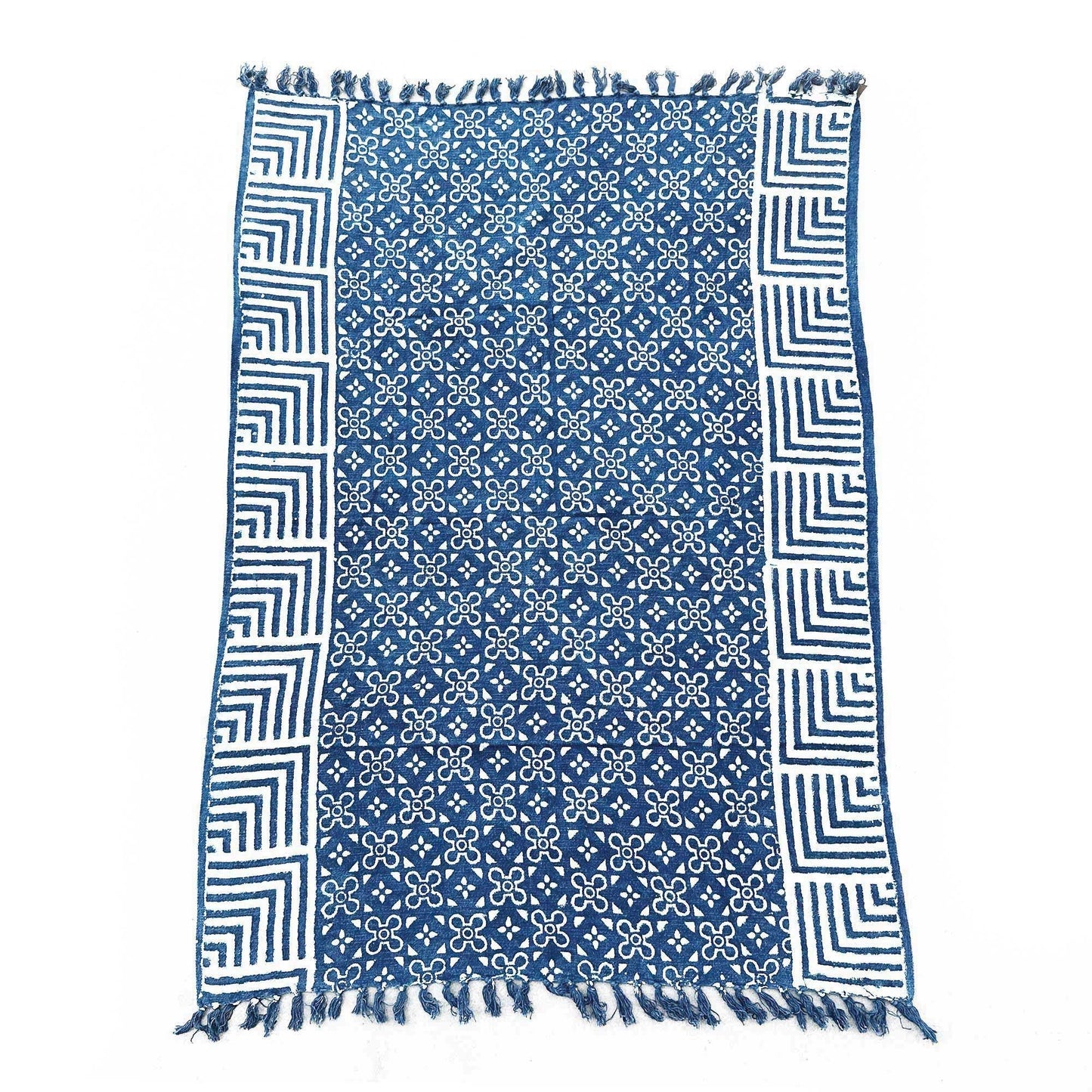 Handmade Indigo Throw - 170x120cm - Kasba Tiles - Luna Panther