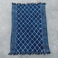 Handmade Indigo Throw - 170x120cm - Midnight Heerak - Luna Panther
