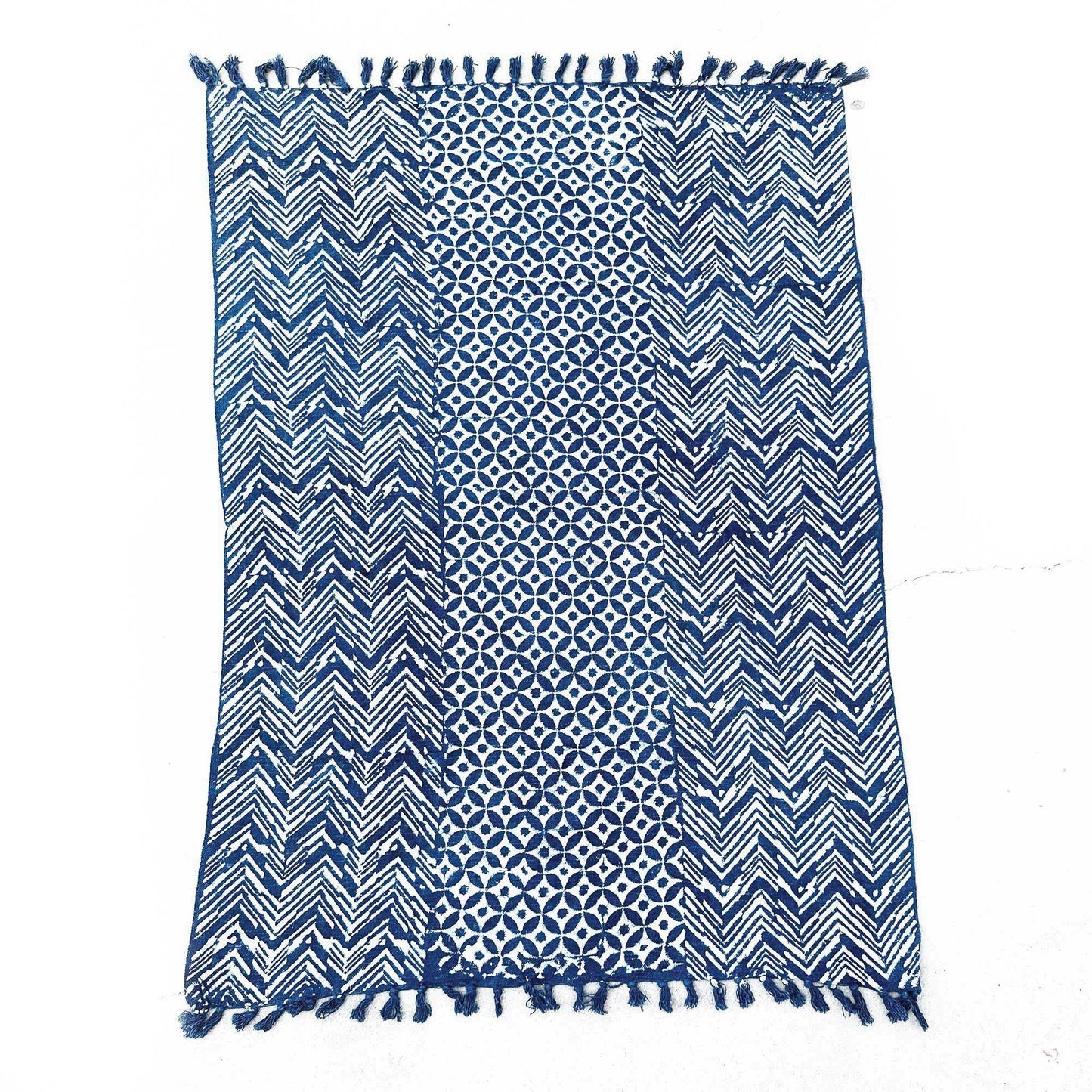 Handmade Indigo Throw - 170x120cm - Namoona Waves - Luna Panther