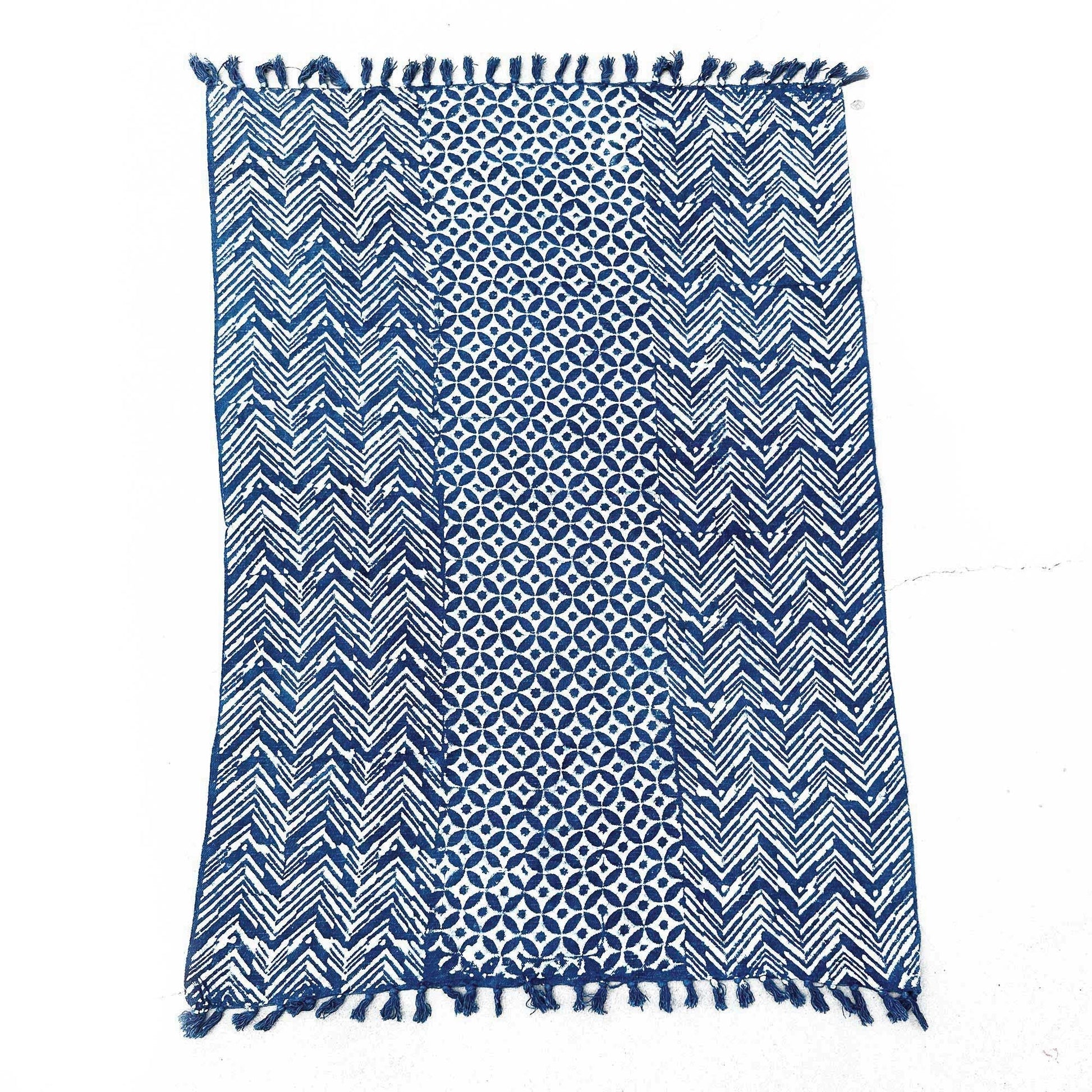Handmade Indigo Throw - 170x120cm - Namoona Waves - Luna Panther