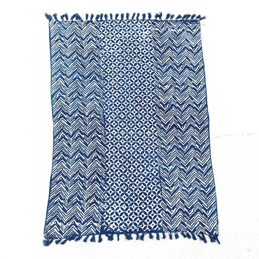 Handmade Indigo Throw - 170x120cm - Namoona Waves - Luna Panther alternate view