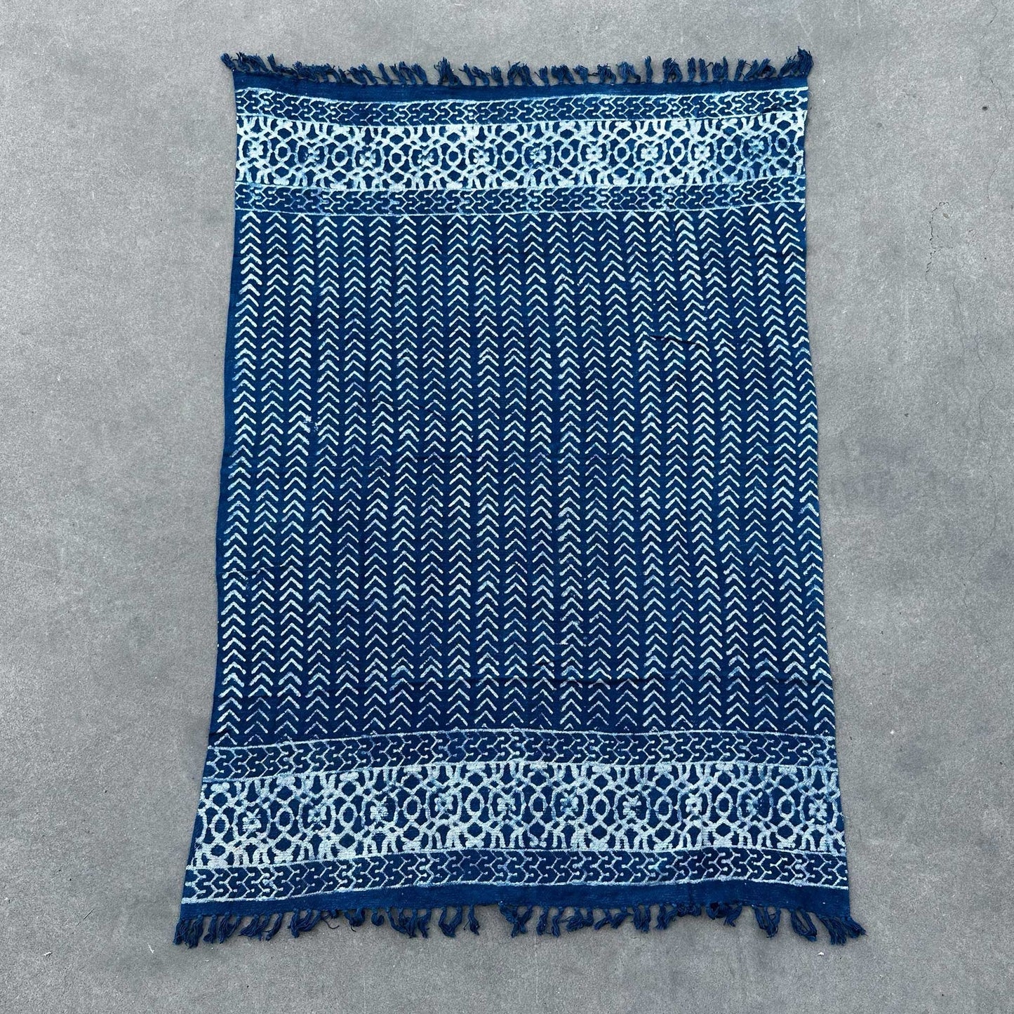 Handmade Indigo Throw - 170x120cm - Seedha Arrows - Luna Panther
