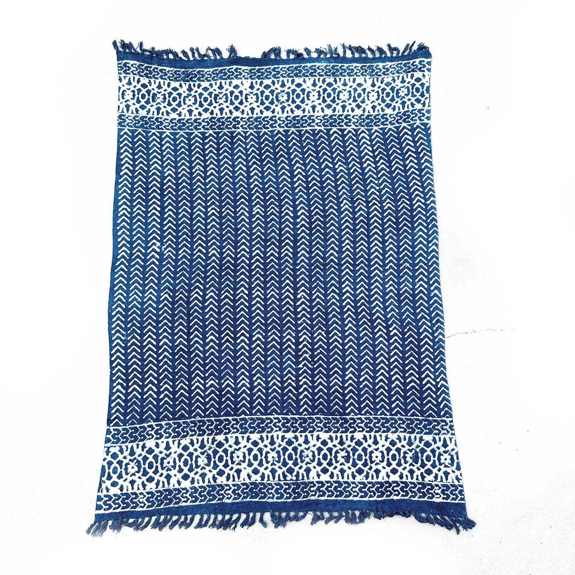 Handmade Indigo Throw - 170x120cm - Seedha Arrows - Luna Panther