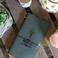 Handmade Leather Journal - Good Ideas and Other Dreams - Grey (80 pages) - Luna Panther
