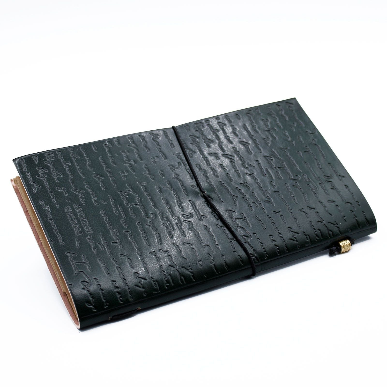 Handmade Leather Journal - If a Story is in You - Green (80 pages) - Luna Panther
