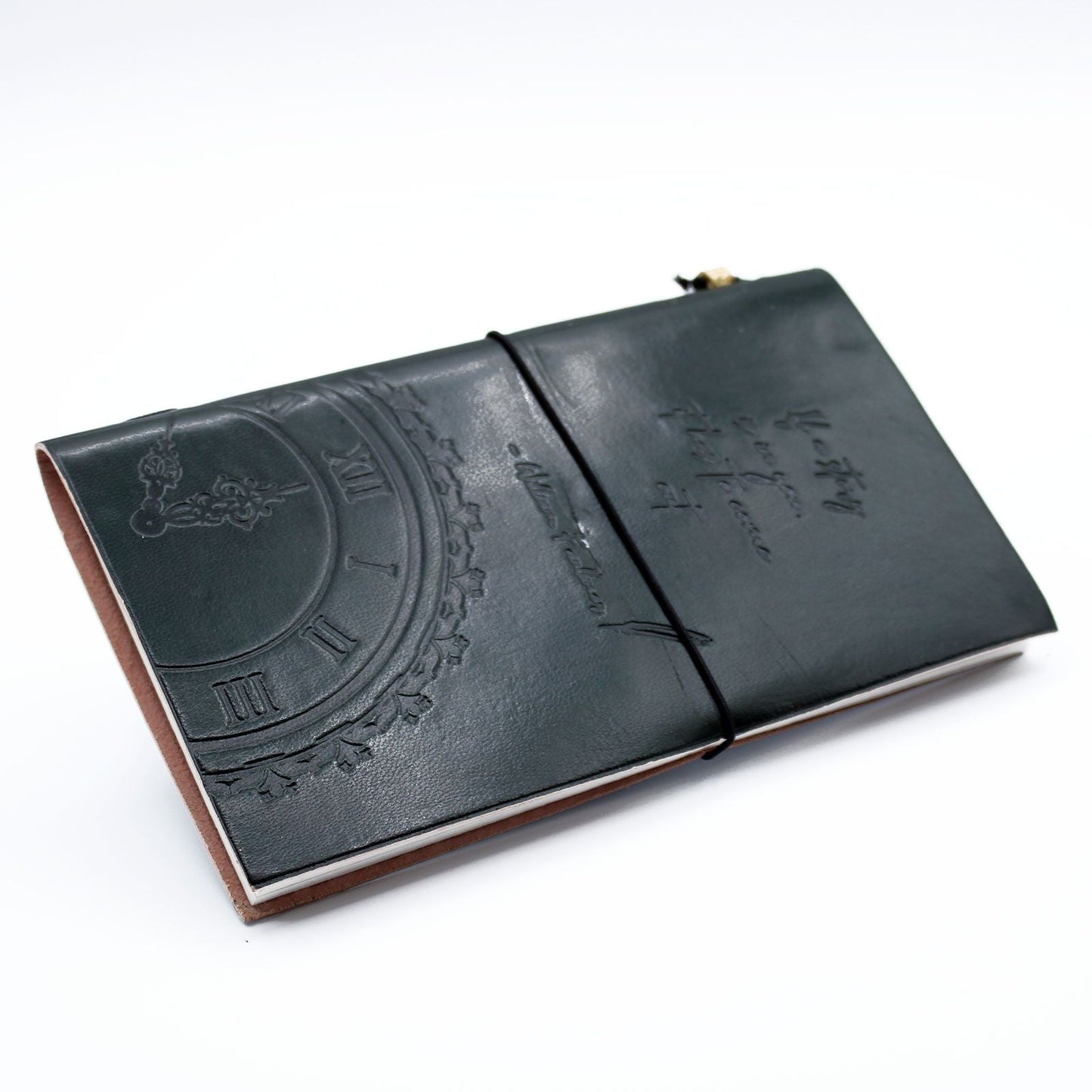 Handmade Leather Journal - If a Story is in You - Green (80 pages) - Luna Panther