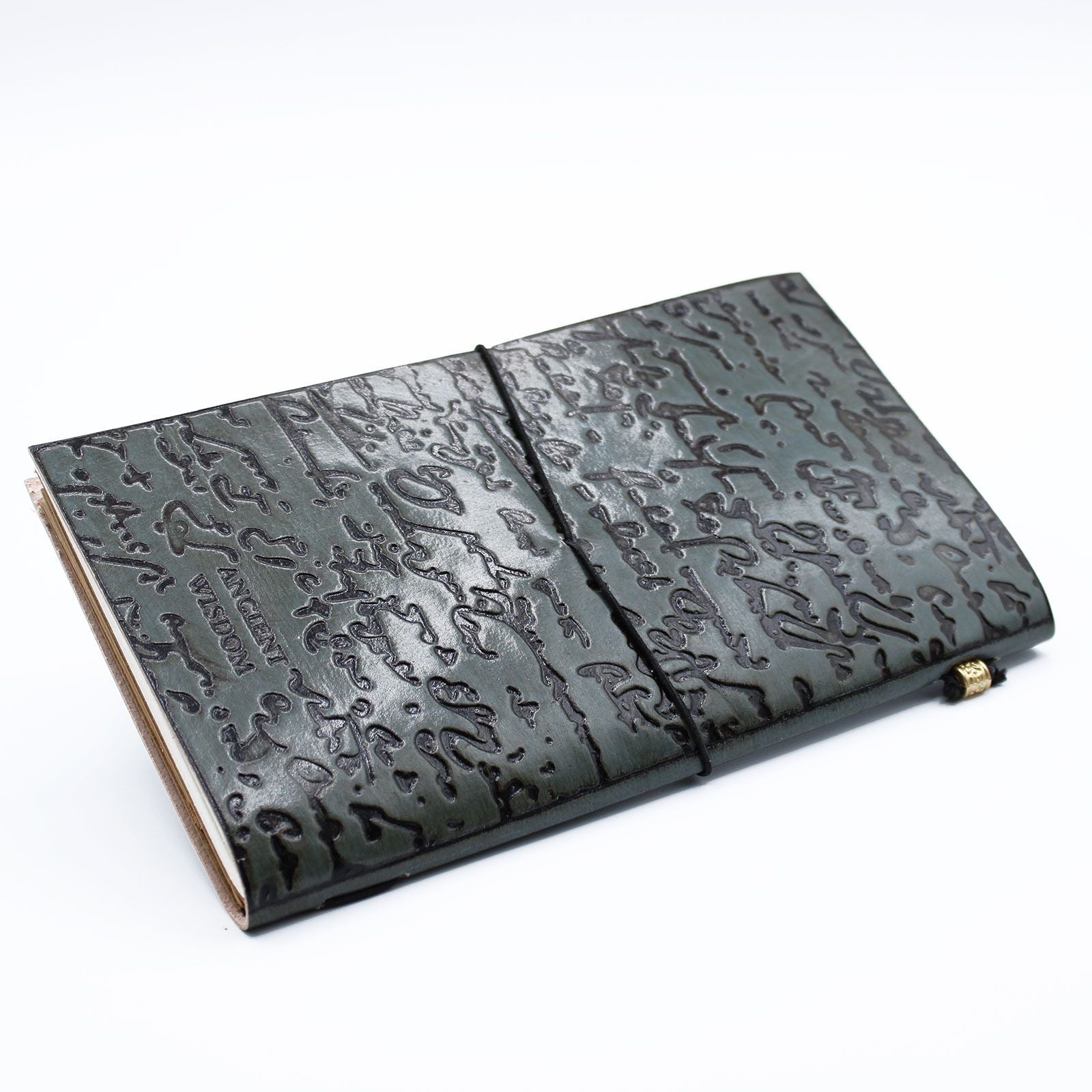 Handmade Leather Journal - Important Things To Do - Grey (80 pages) - Luna Panther