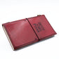 Handmade Leather Journal - Little Book of Big Plans - Red (80 pages) - Luna Panther