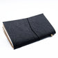 Handmade Leather Journal - My Little Black Book - Black (80 pages) - Luna Panther