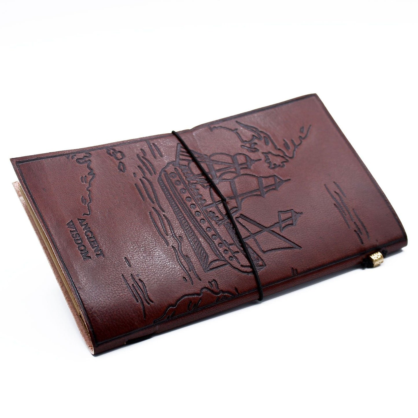 Handmade Leather Journal - Our Family Adventure Book - Brown (80 pages) - Luna Panther