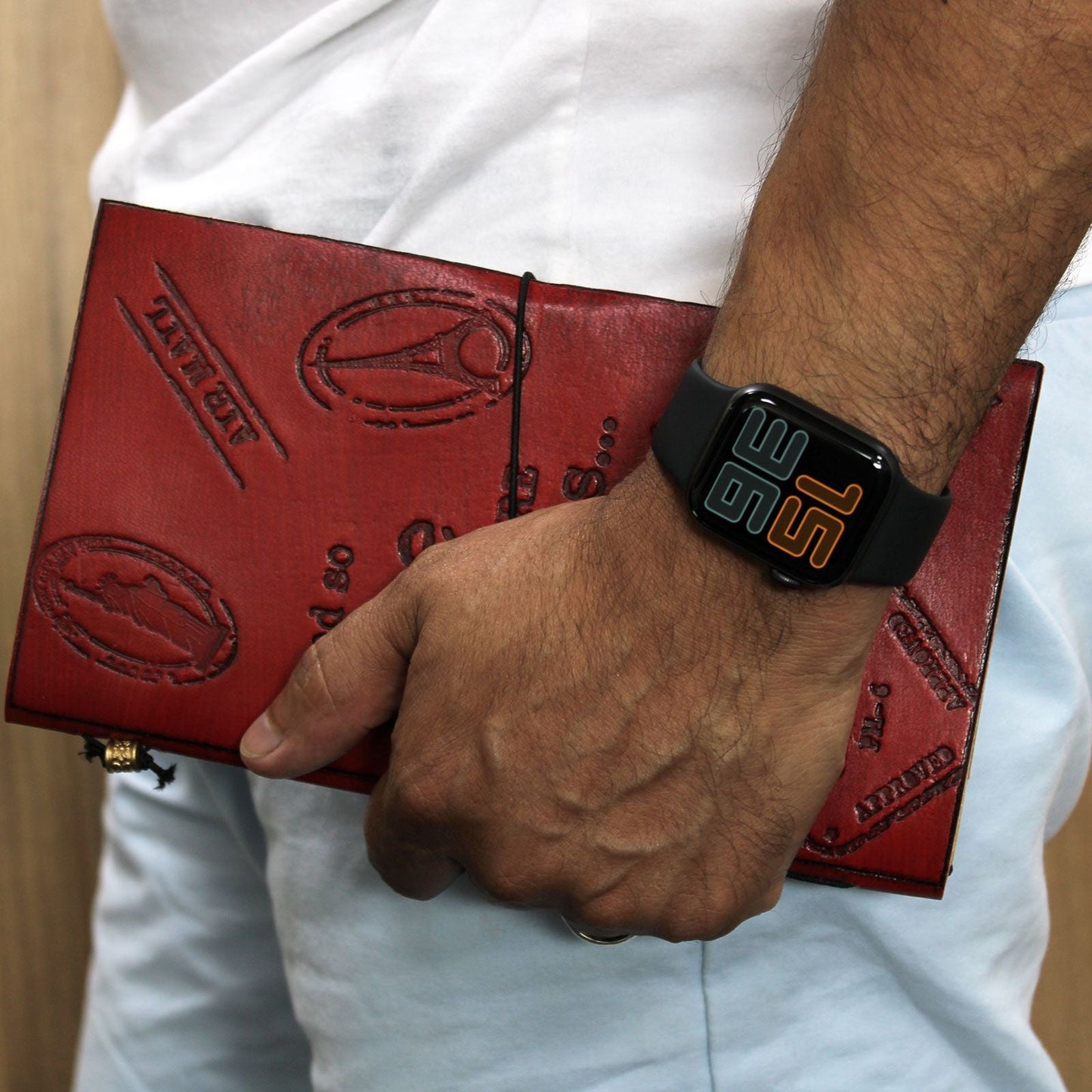 Handmade Leather Journal - Travel the World - Brown (80 pages) - Luna Panther