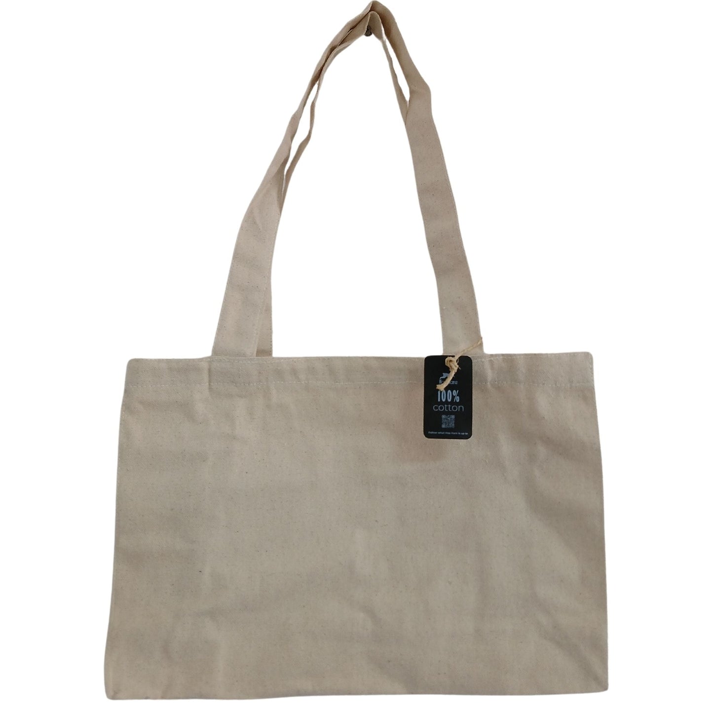 Polished Handy Bag - Natural Cotton featuring natural patterning and unique variations - Luna Panther