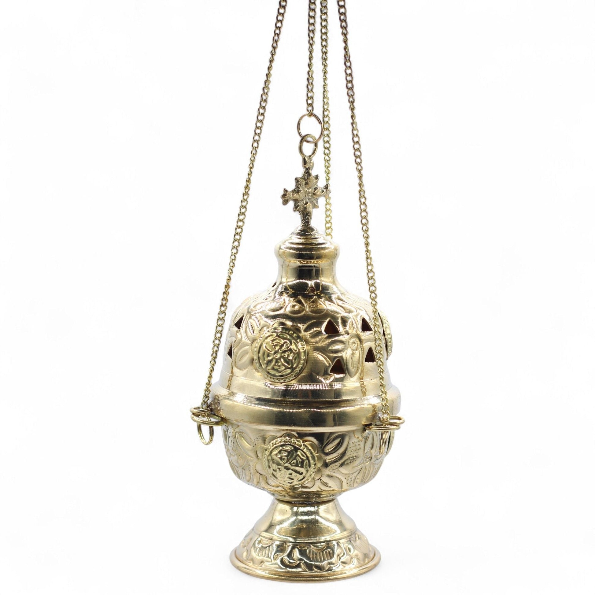 Hanging Brass Incense Burner - Luna Panther