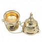 Hanging Brass Incense Burner - Luna Panther