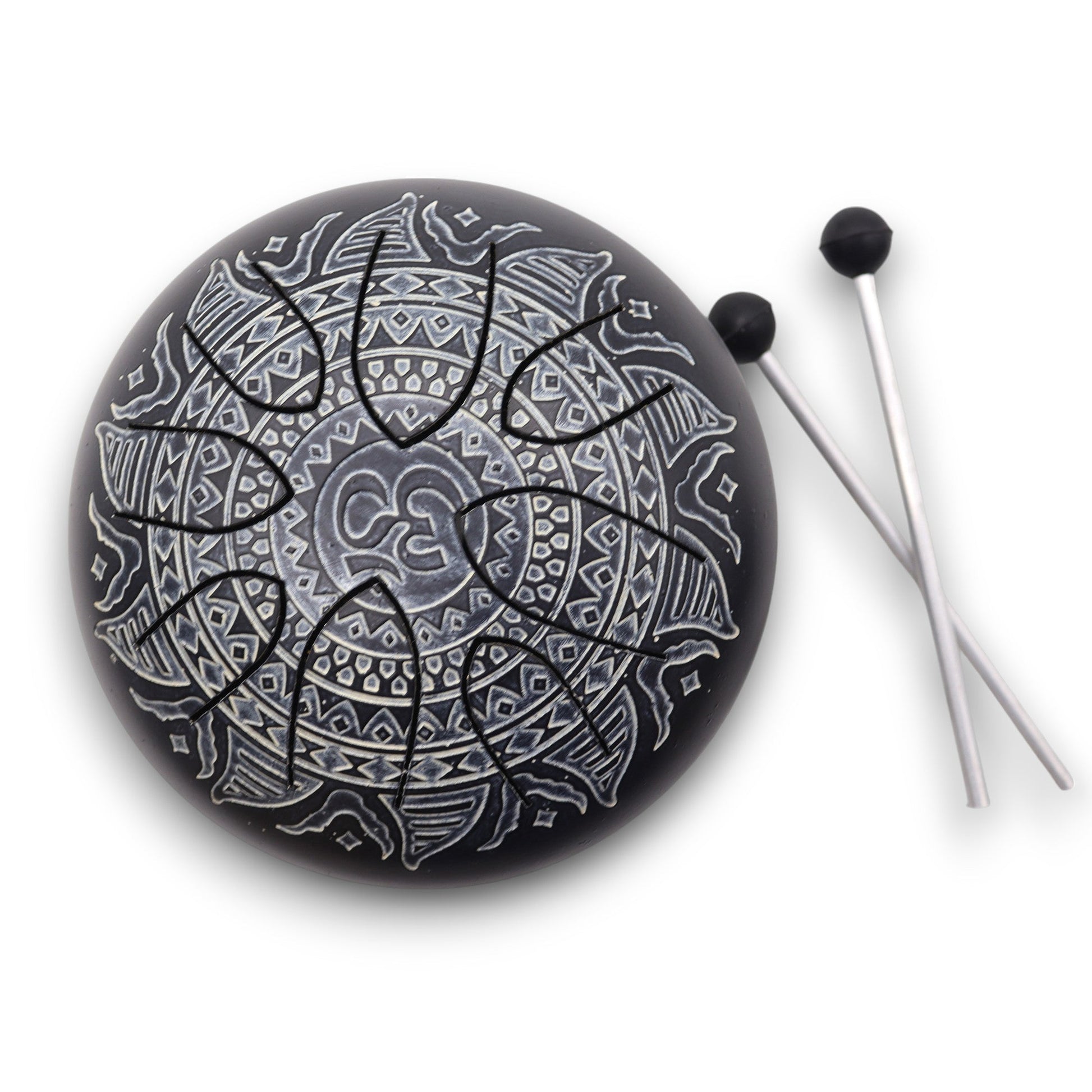 Hapi Drum - 8-Tone OM Mandala Engraved - 16cm at Luna Panther