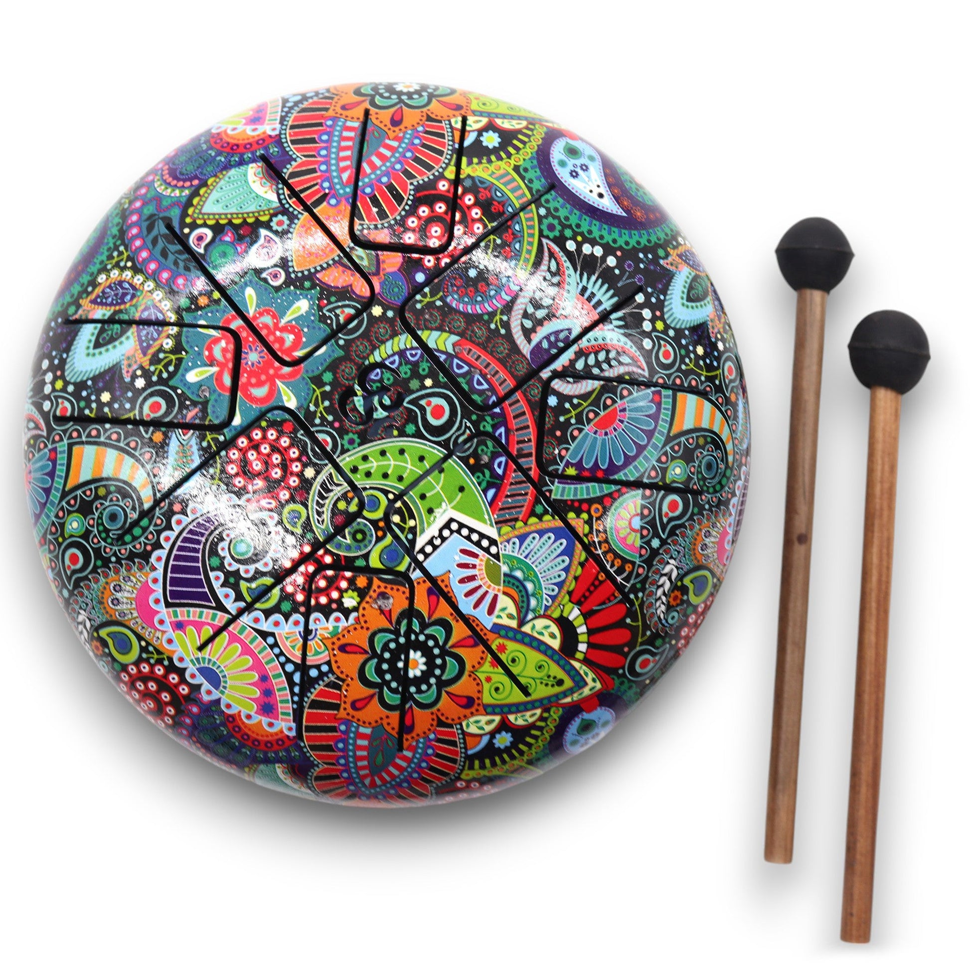 Hapi Drum - 8-Tone Multi-Coloured OM - 18cm at Luna Panther