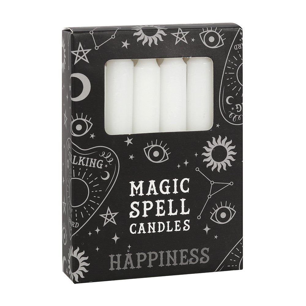 Polished Happiness Magic Spell Candles featuring natural patterning and unique variations - Luna Panther