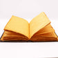 Heafty Brown Tan Book - Zinc Triple Moon Decor - 200 Deckle Edges Pages - 26x18cm - Luna Panther