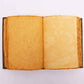 Heafty Brown Tan Book - Zinc Triple Moon Decor - 200 Deckle Edges Pages - 26x18cm - Luna Panther
