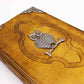 Heafty Coffee Tan Book - Zinc Owl Decor - 200 Deckle Edges Pages - 26x18cm - Luna Panther
