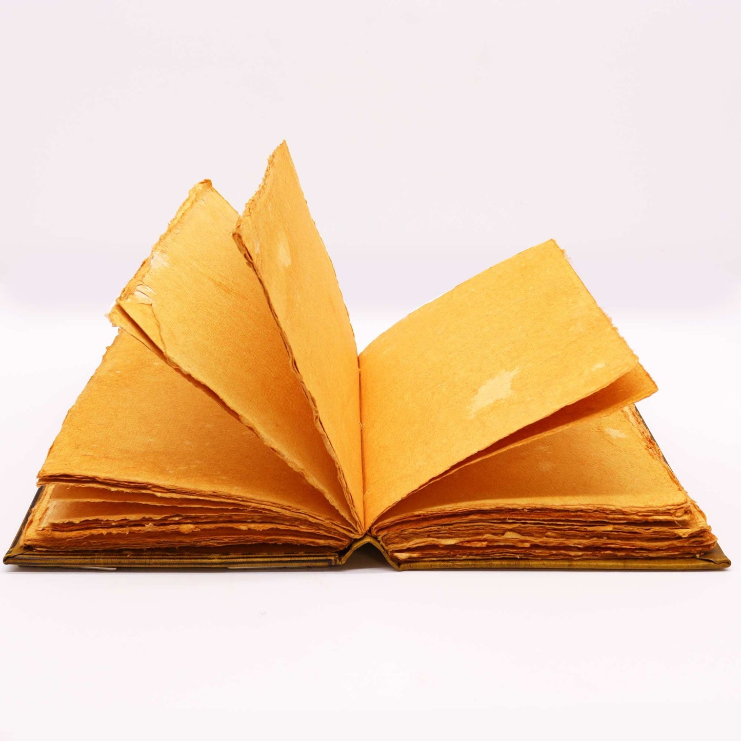Heafty Coffee Tan Book - Zinc Owl Decor - 200 Deckle Edges Pages - 26x18cm - Luna Panther