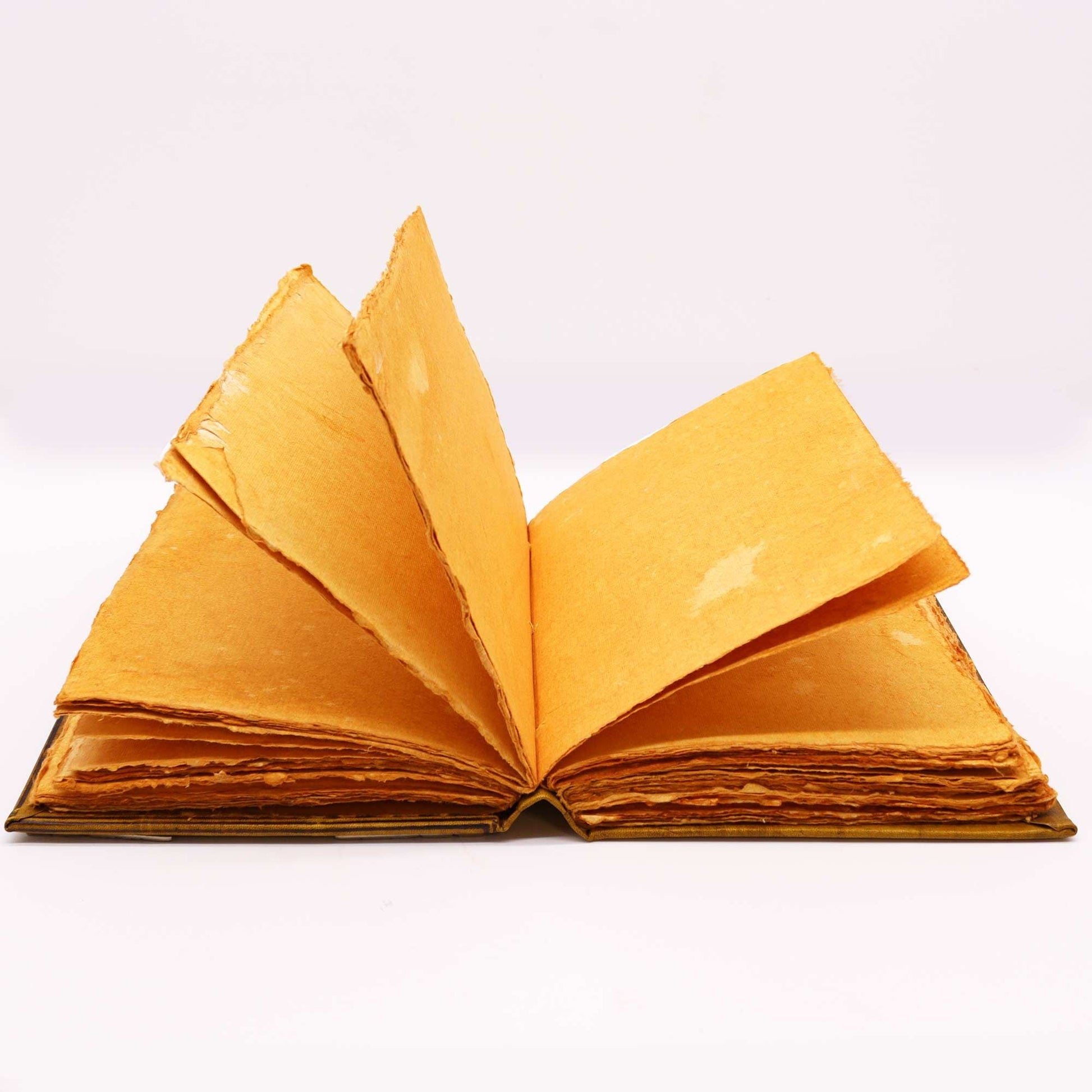Heafty Coffee Tan Book - Zinc Owl Decor - 200 Deckle Edges Pages - 26x18cm - Luna Panther