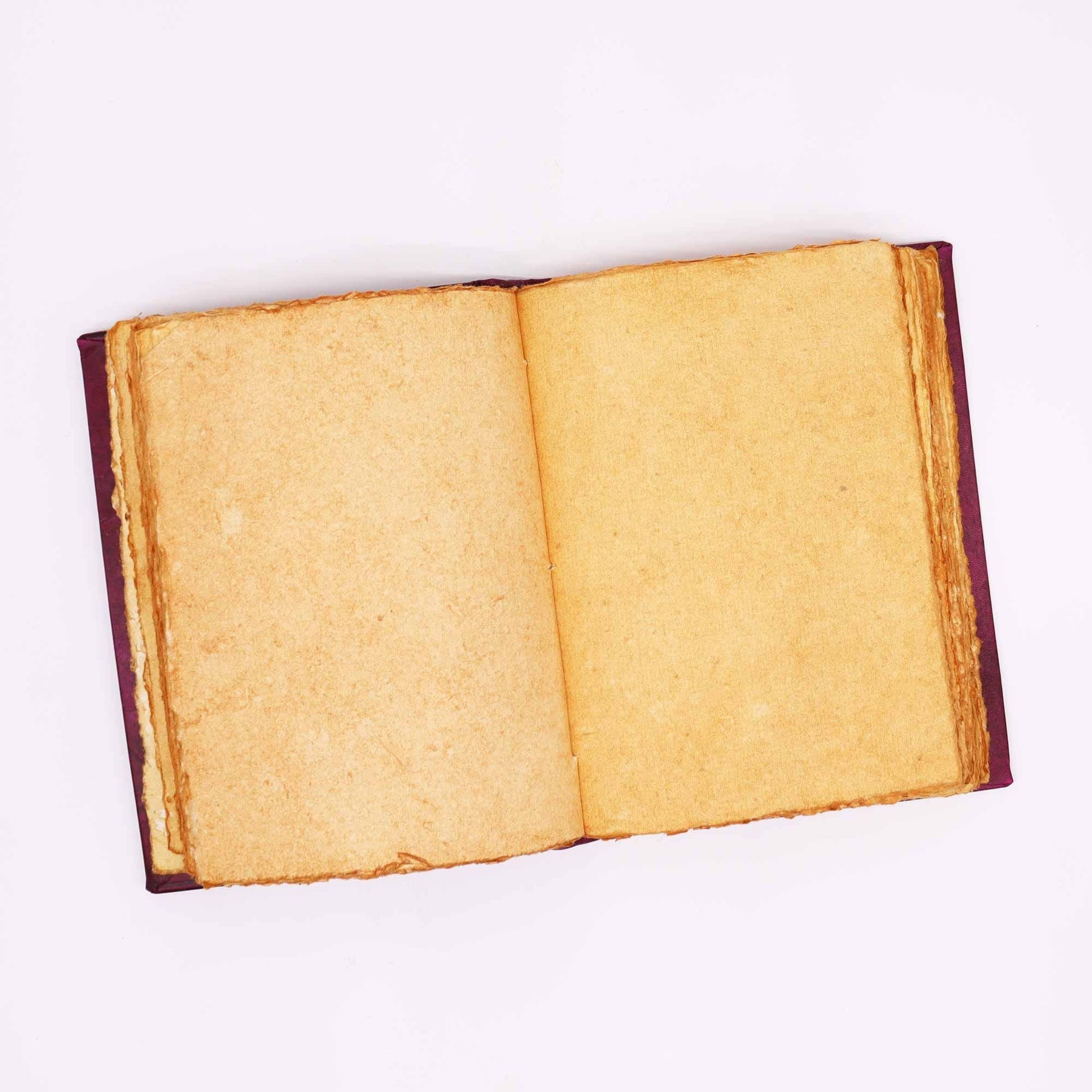 Heafty Red Tan Book - Zinc Hamsa Decor - 200 Deckle Edges Pages - 26x18cm - Luna Panther