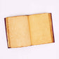 Heafty Red Tan Book - Zinc Hamsa Decor - 200 Deckle Edges Pages - 26x18cm - Luna Panther