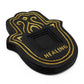 Healing Incense Plate - Black & Gold Lava - Stone Effect - Luna Panther