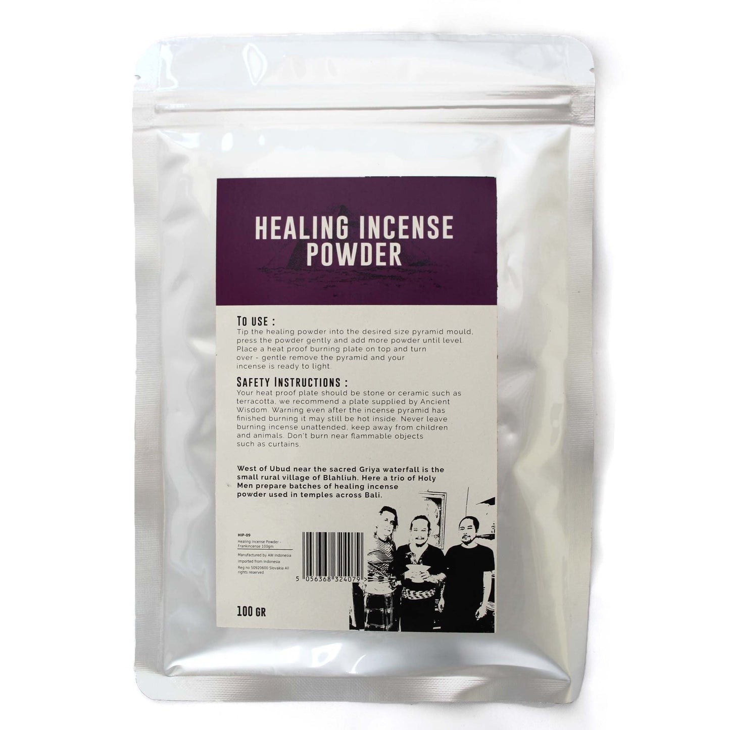 Healing Incense Powder - Frankincense 100gm - Luna Panther