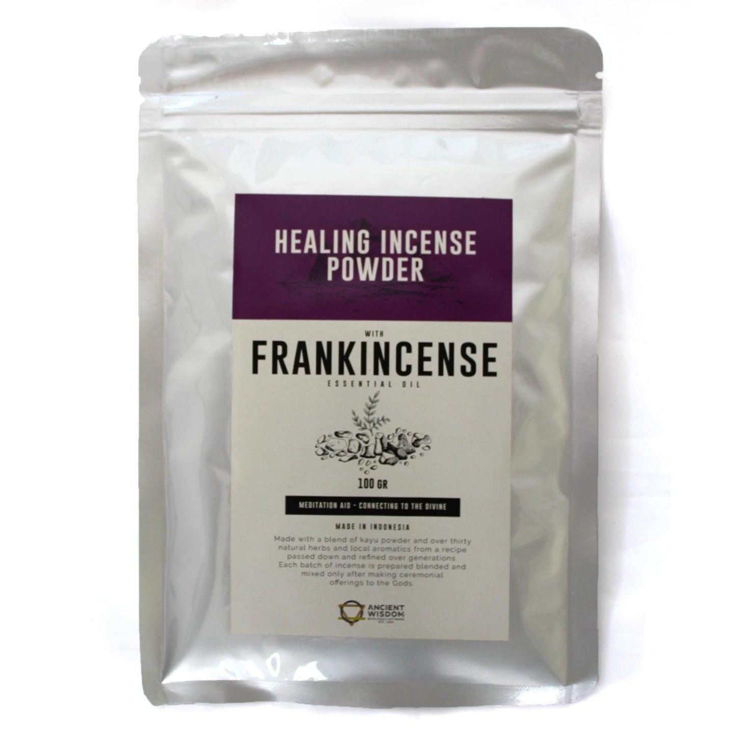Healing Incense Powder - Frankincense 100gm - Luna Panther