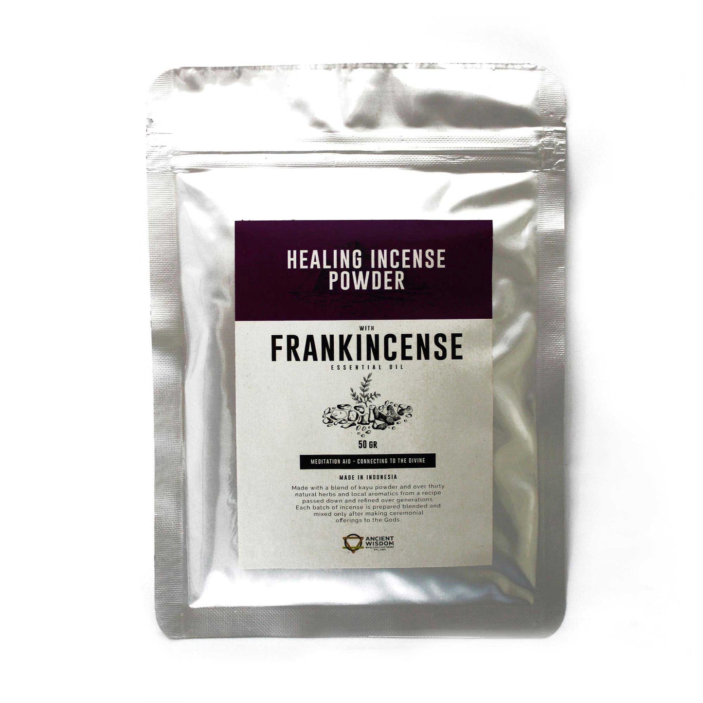 Healing Incense Powder - Frankincense 50gm - Luna Panther