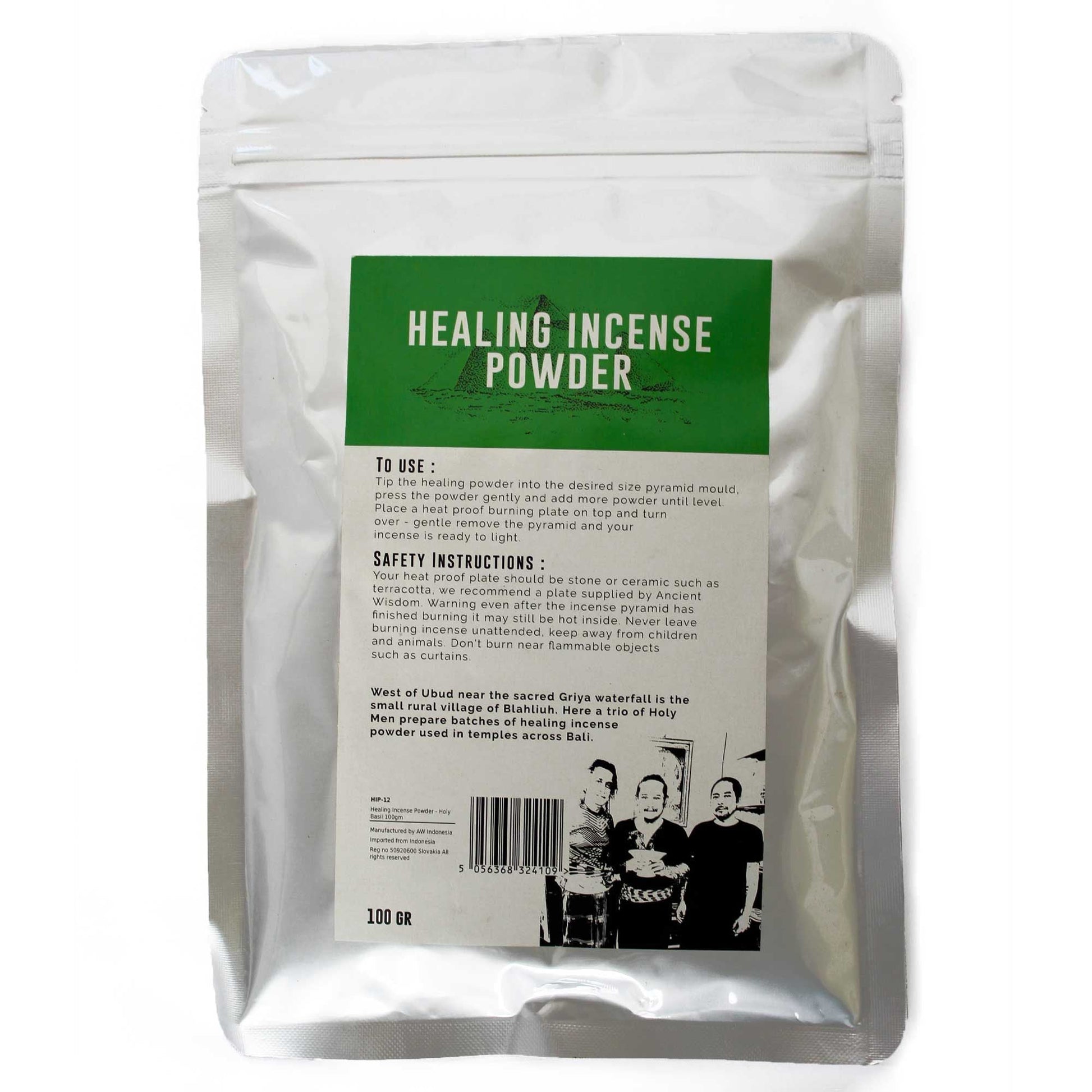 Healing Incense Powder - Holy Basil 100gm - Luna Panther