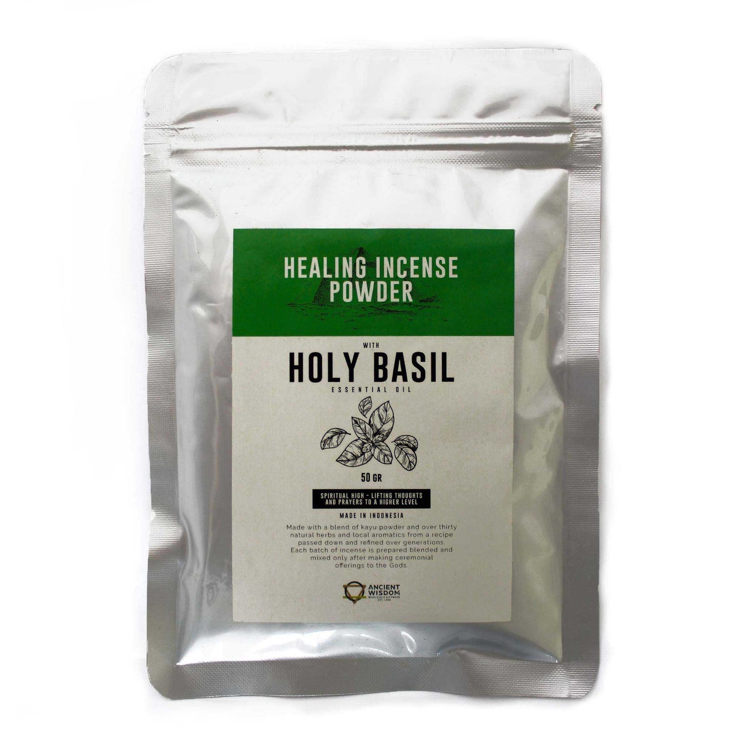 Healing Incense Powder - Holy Basil 50gm - Luna Panther