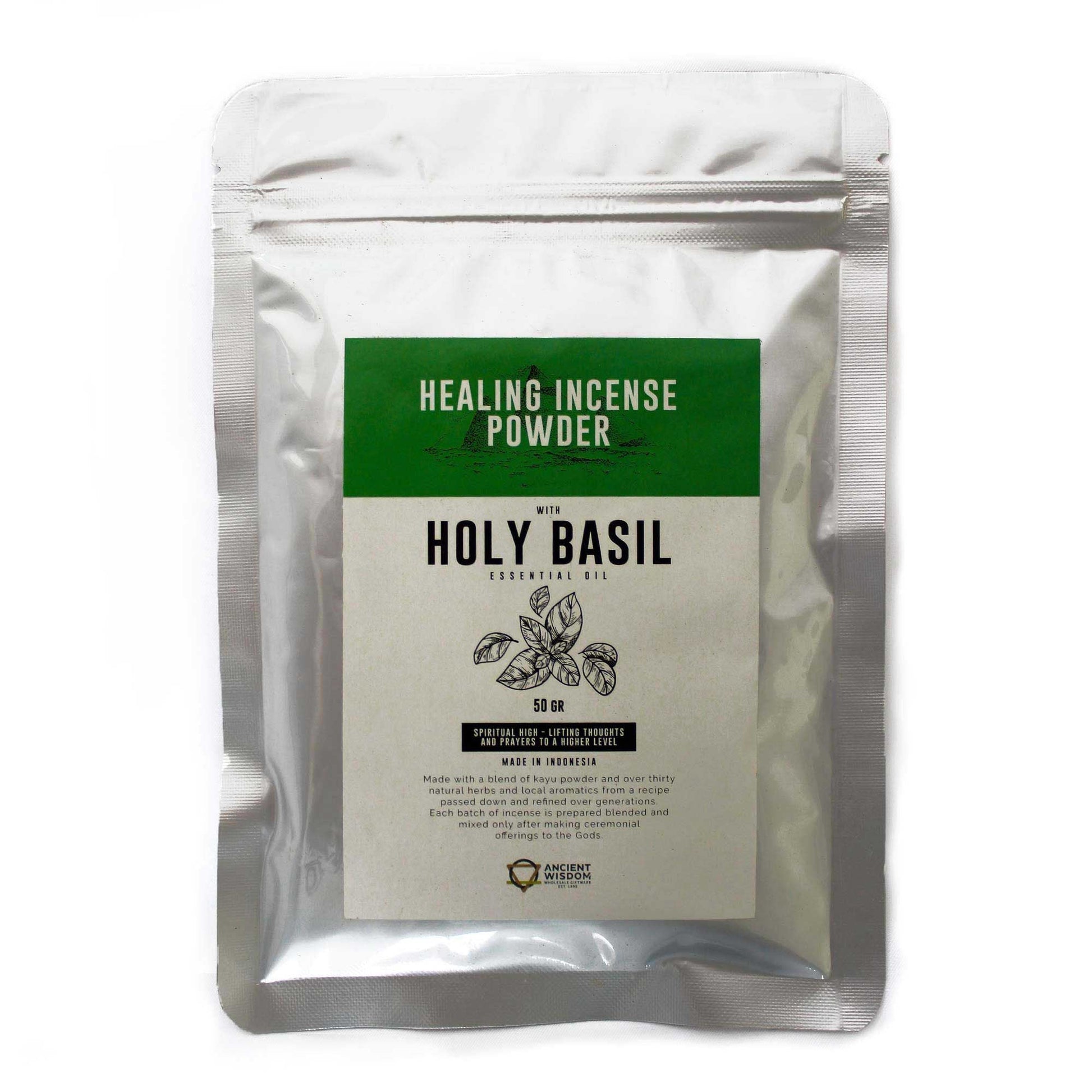 Healing Incense Powder - Holy Basil 50gm - Luna Panther