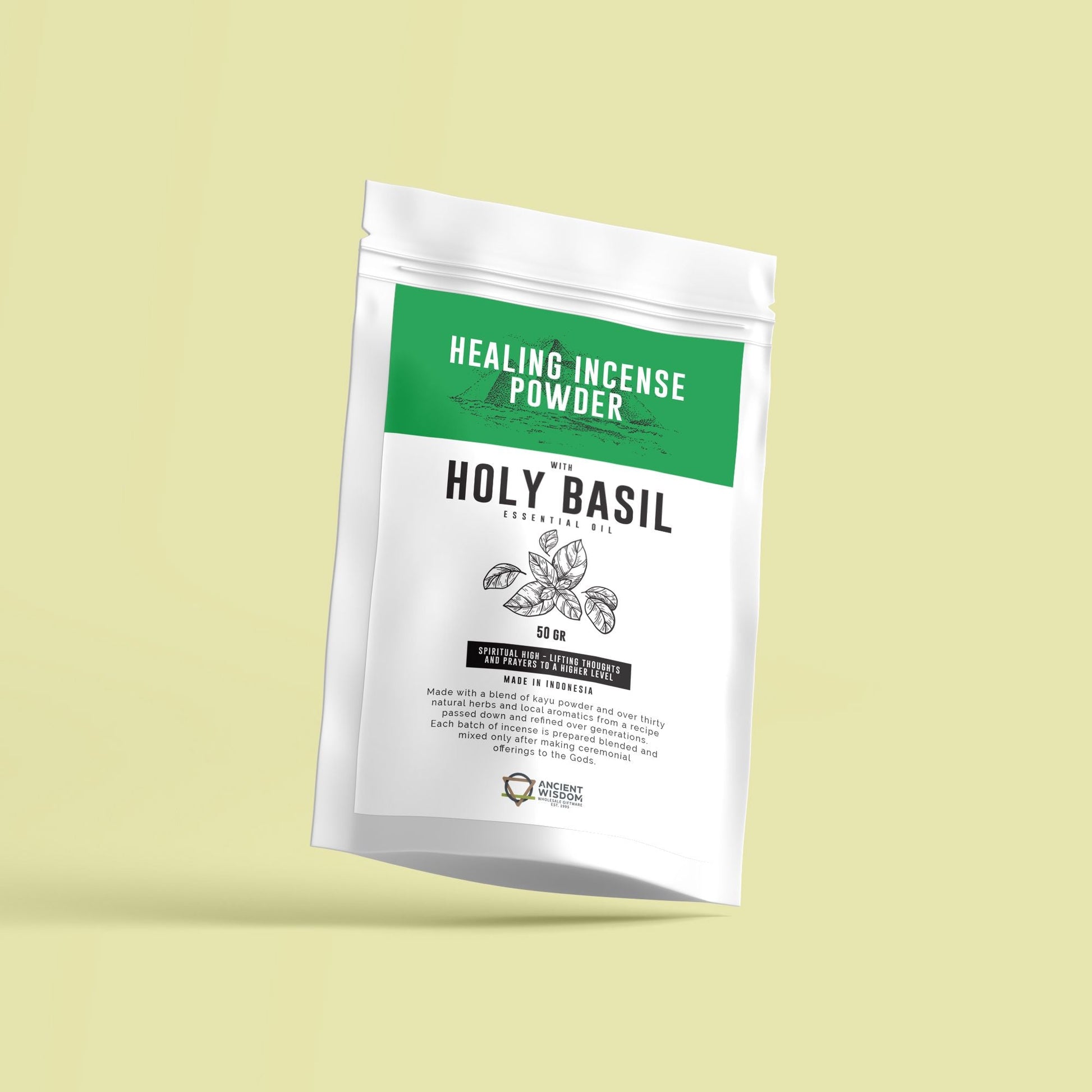 Healing Incense Powder - Holy Basil 50gm - Luna Panther