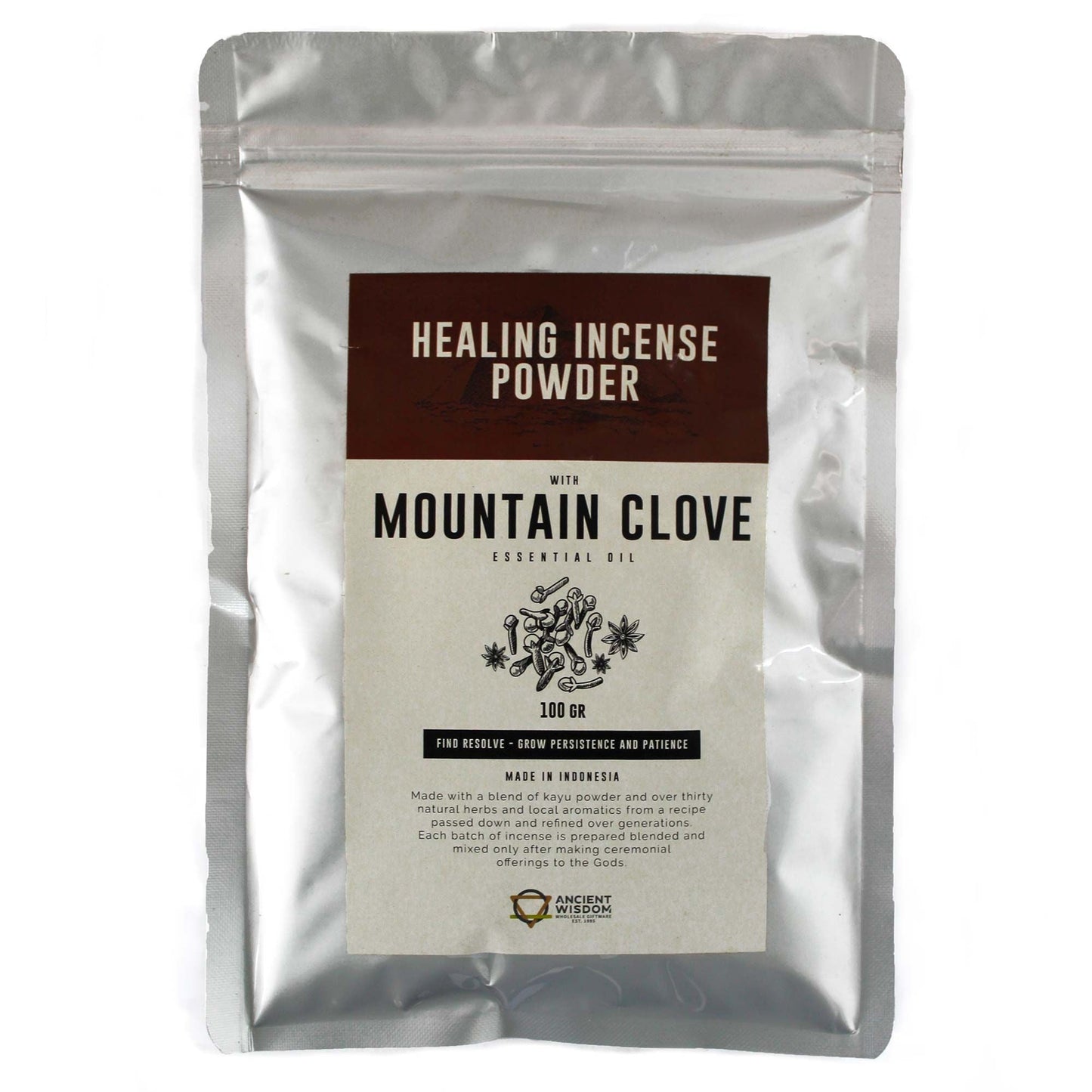 Healing Incense Powder - Mountain Clove 100gm - Luna Panther