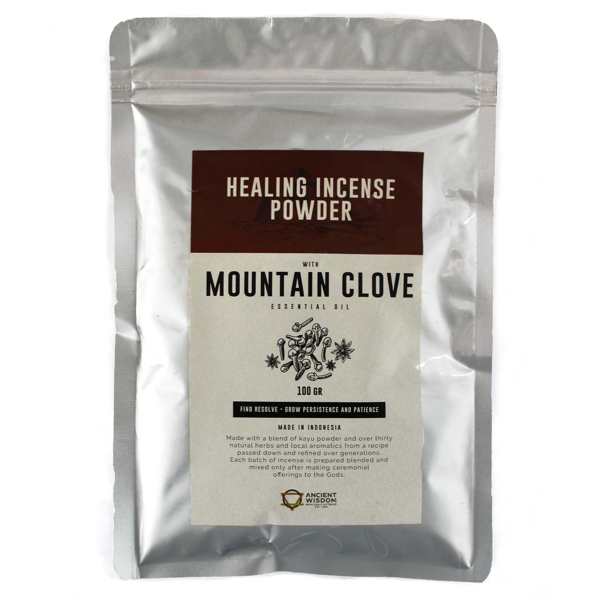 Healing Incense Powder - Mountain Clove 100gm - Luna Panther