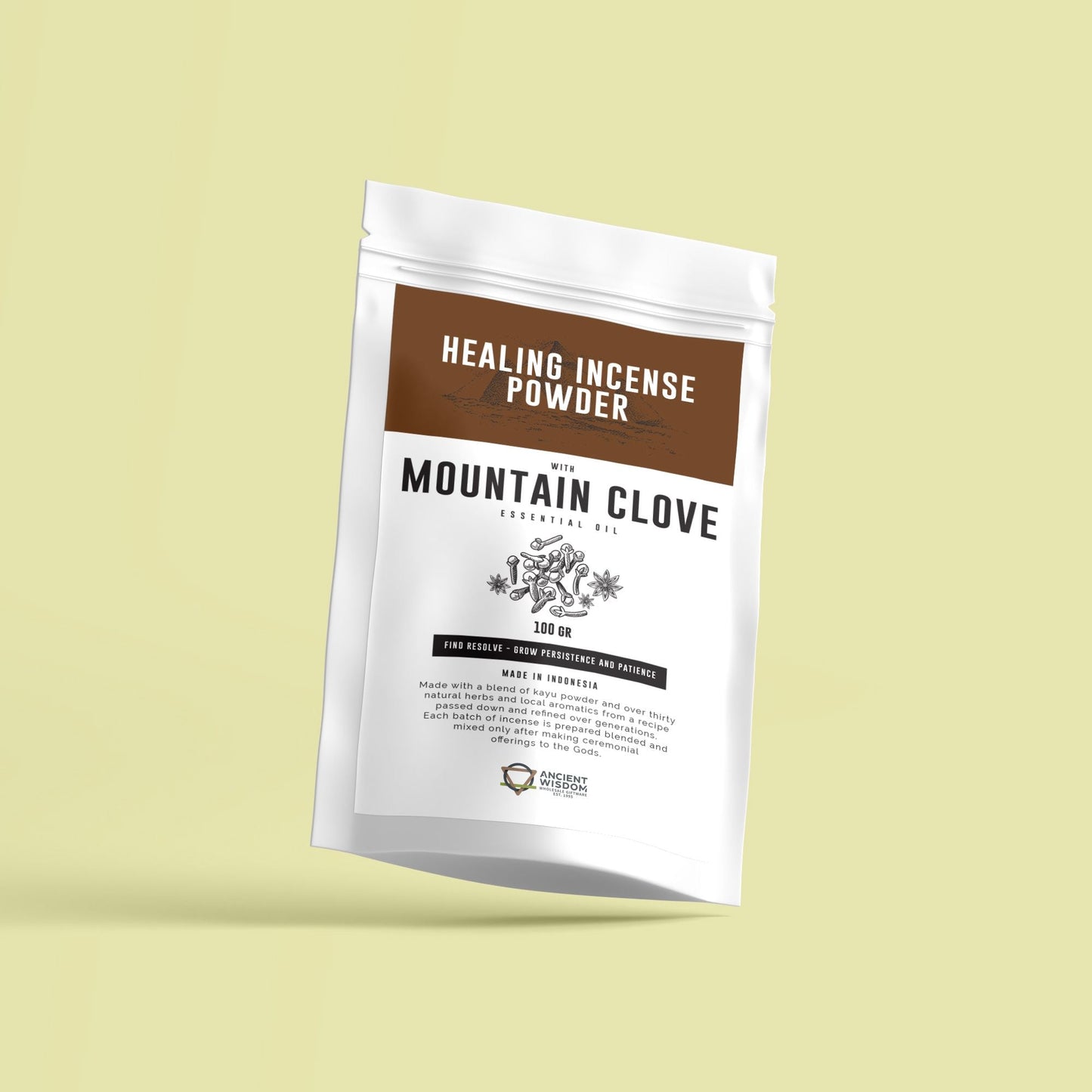 Healing Incense Powder - Mountain Clove 100gm - Luna Panther