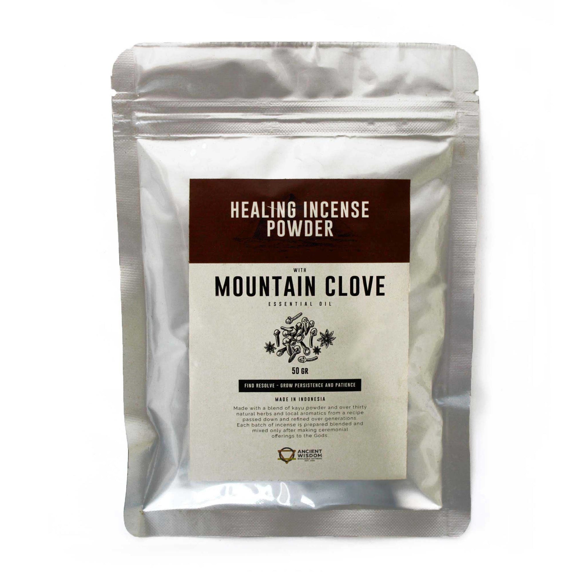 Healing Incense Powder - Mountain Clove 50gm - Luna Panther