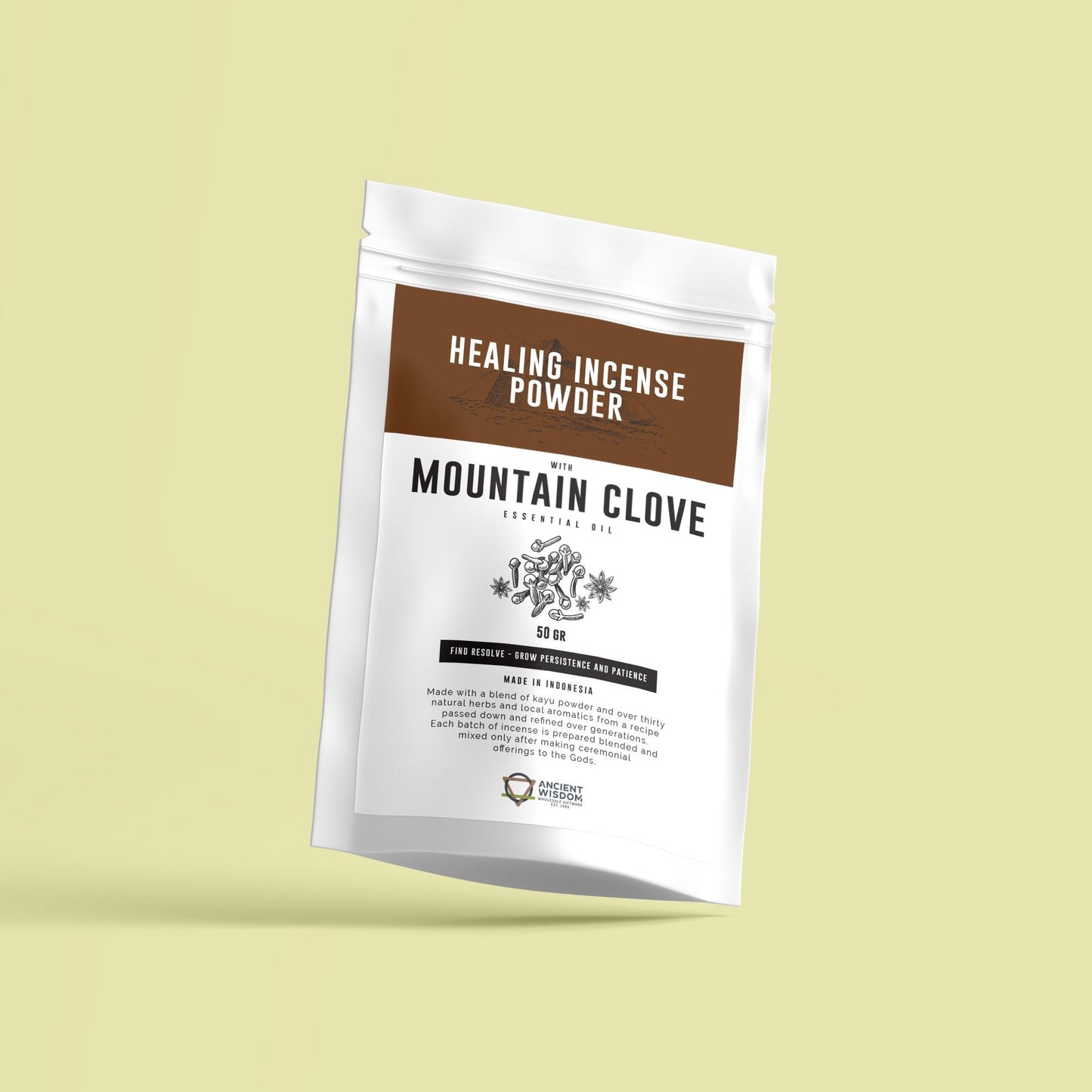 Healing Incense Powder - Mountain Clove 50gm - Luna Panther