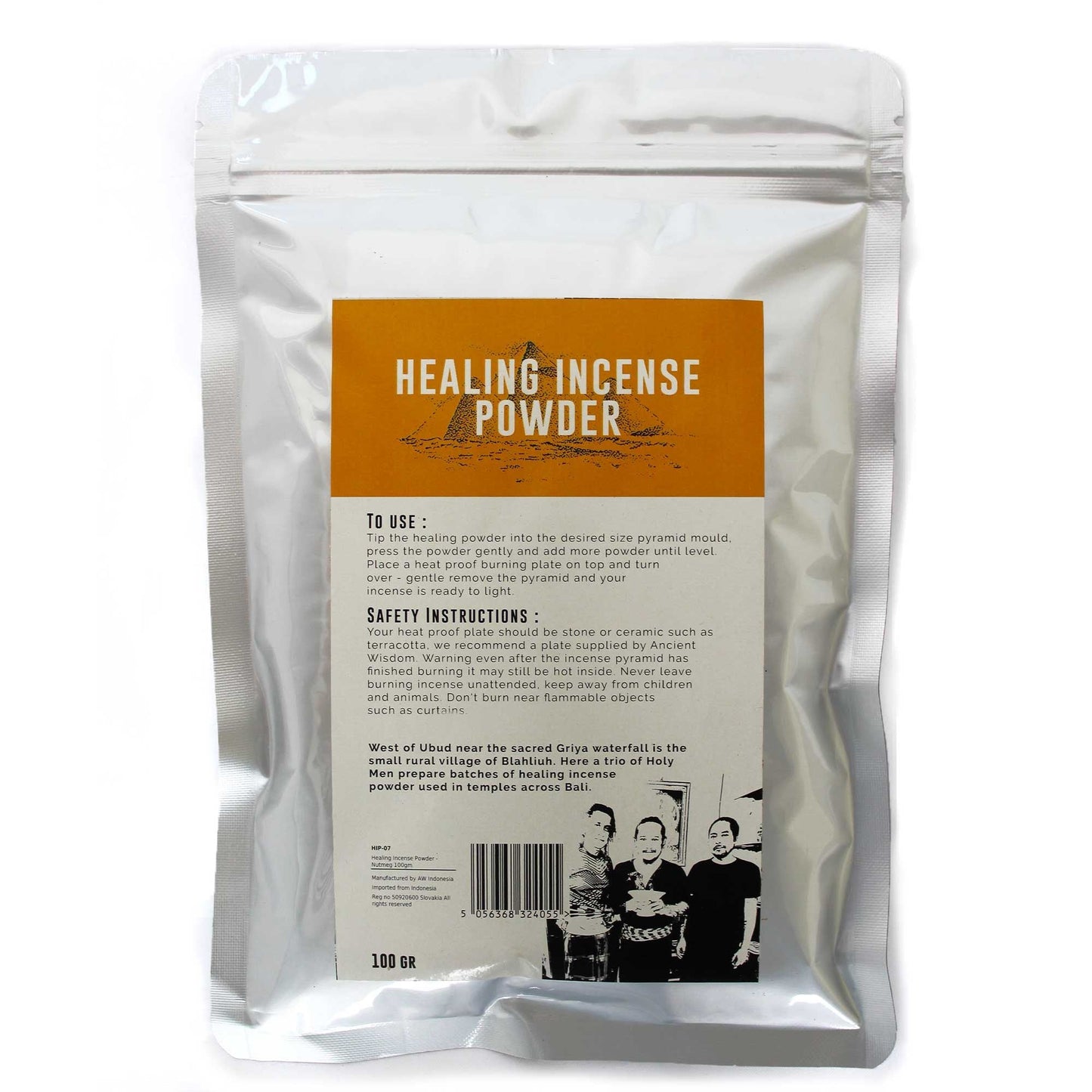Healing Incense Powder - Nutmeg 100gm - Luna Panther
