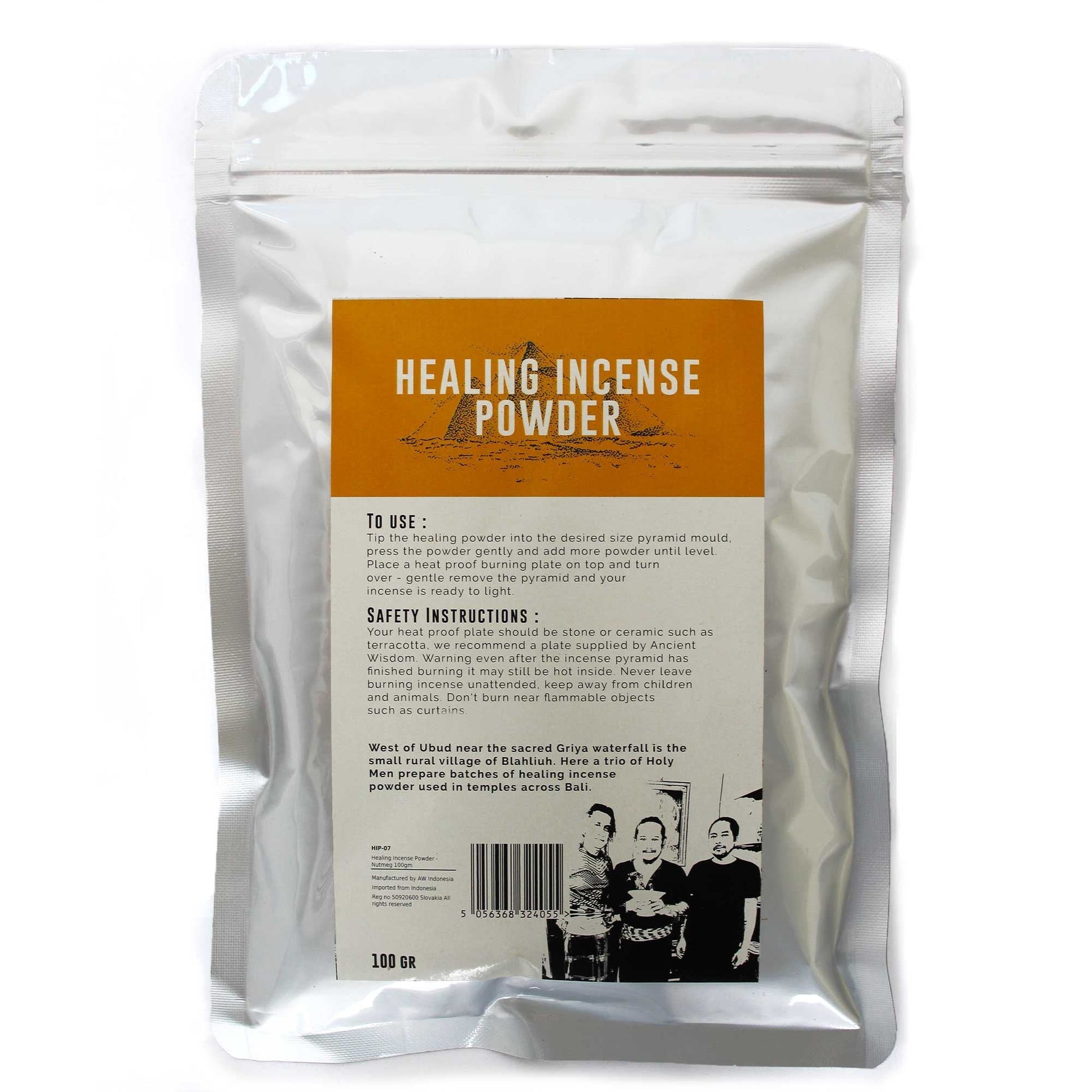 Healing Incense Powder - Nutmeg 100gm - Luna Panther