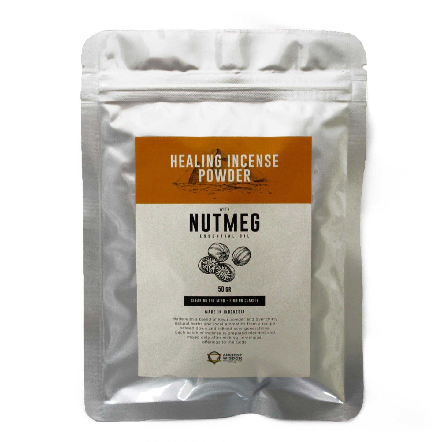 Healing Incense Powder - Nutmeg 50gm - Luna Panther