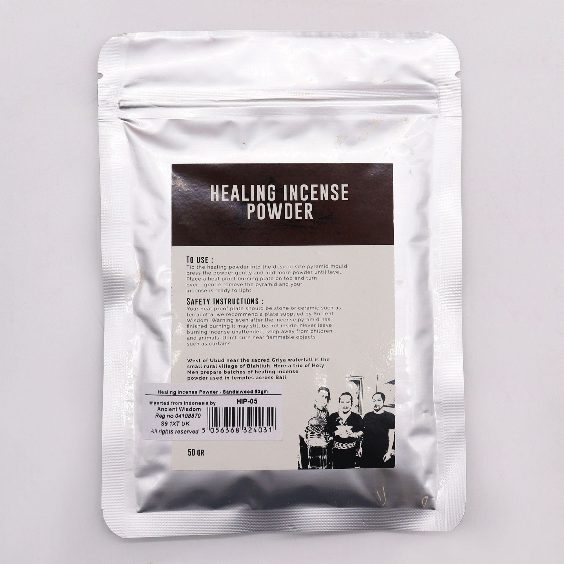 Healing Incense Powder - Sandalwood 50gm - Luna Panther