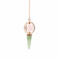 Heart Compass – Two Piece Spinning Merkaba Star in Copper Pendulum – Rose Quartz & Green Aventurine - Luna Panther