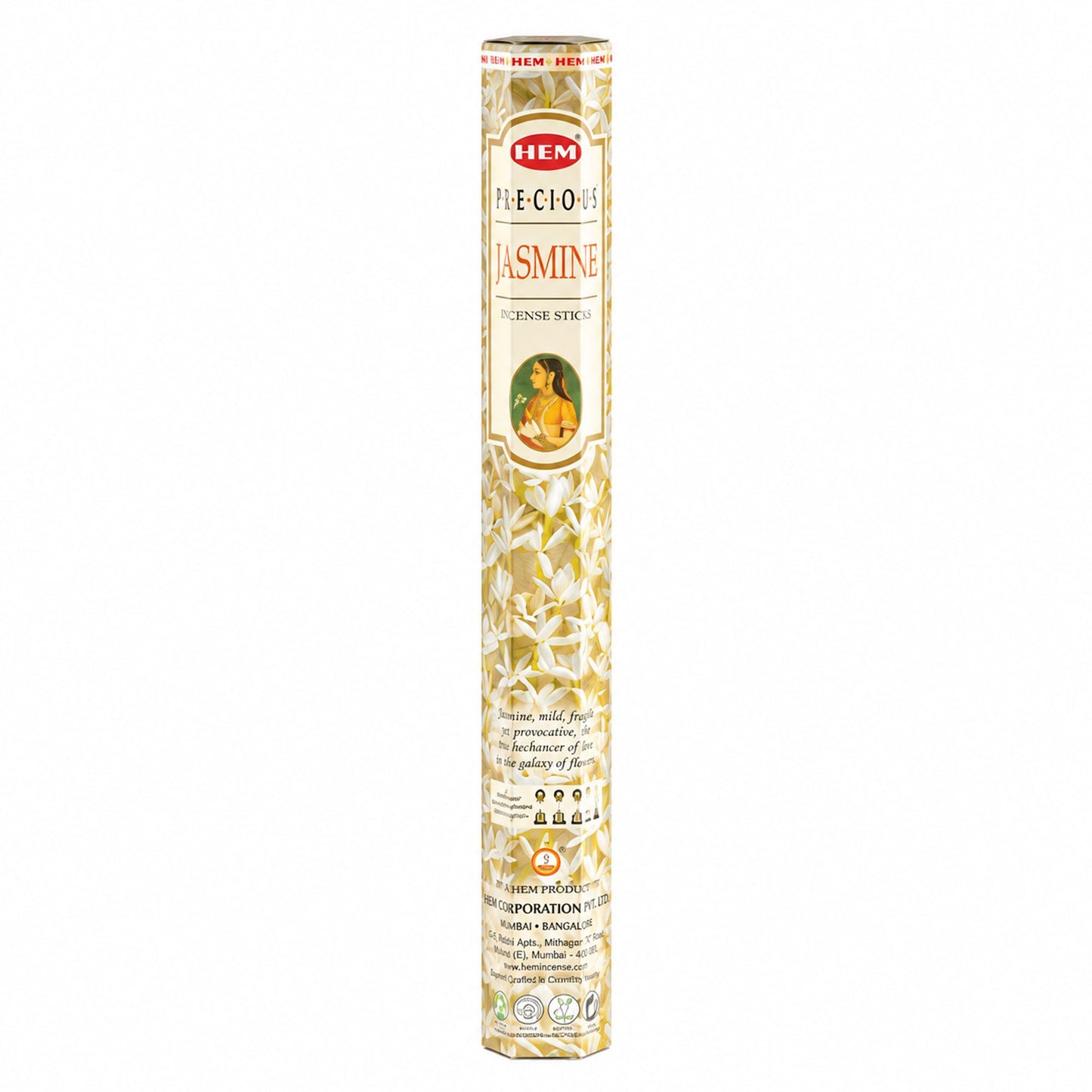 HEM Hexagonal Incense – Precious Jasmine - Luna Panther