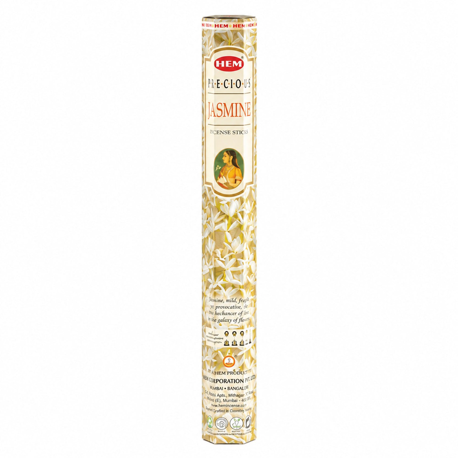 HEM Hexagonal Incense – Precious Jasmine - Luna Panther